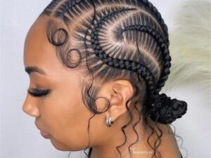 Women Stitched Braids